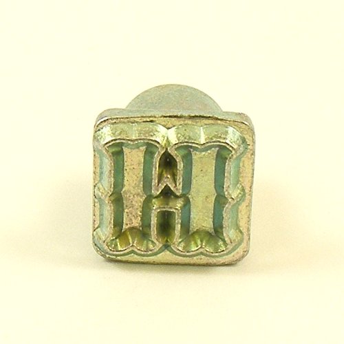 12mm Decorative Letter H Embossing Stamp artisanleather.co.uk